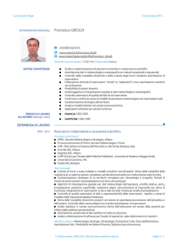 Curriculum vitae (Italiano)