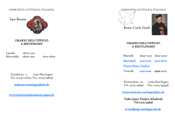 COMUNIT&Agrave; CATTOLICA ITALIANA