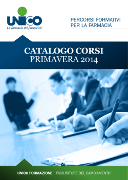 CATALOGO CORSI PRIMAVERA 2014