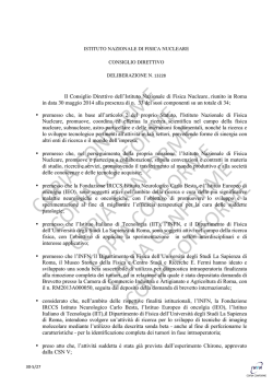 27-delberazione INFN-IEO-FOND.BESTA