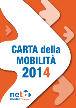 CARTA della MOBILIT&agrave; - Nord Est Trasporti