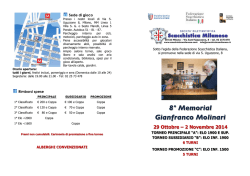 bando del torneo - Scacchistica Milanese