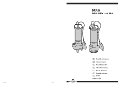 DRAIN DRAINEX 100-150 - Pompes Guinard B&acirc;timent