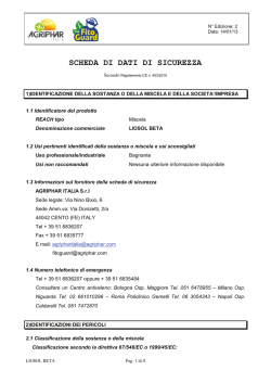 scarica la scheda di sicurezza