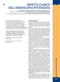 IMPATTO CLINICO DELLLENDOSCOPIA POTENZIATA