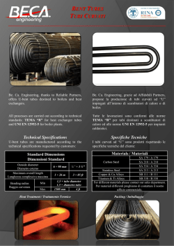 Brochure - Curvatura Tubi