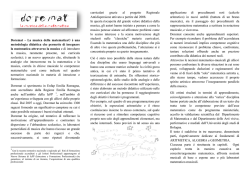 Doremat &ndash; La musica della matematica&copy; &egrave; una metodologia