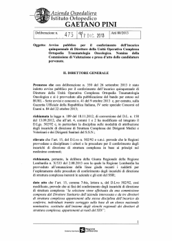 Azienda Ospedaliera - Istituto Ortopedico Gaetano Pini