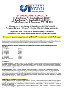 2° TORNEO DEI GONZAGA