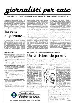 Giornale delle classi terze - Istituto Comprensivo di Monteforte D
