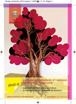 Guida appuntamenti da febbraio a maggio 2014