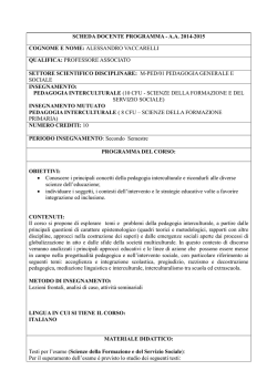 Pedagogia interculturale