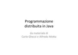 Programmazione distribuita in Java