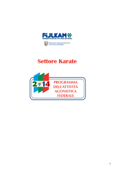 Programma Attivit&agrave; Agonistica Federale 2014