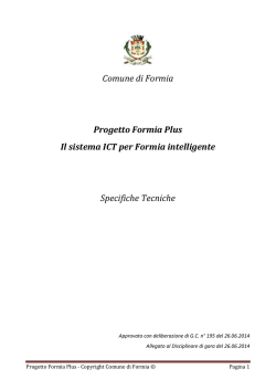 ALLEGATO 3 Specifiche Tecniche