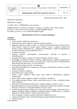 Italiano - Istituto Vincenzo Benini