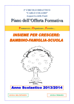 piano offerta formativa 2013-2014 - scuola collodi acquaviva delle