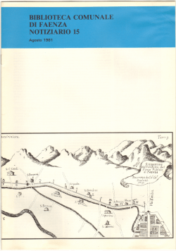 Anno 1981 agosto n.15 - Biblioteca Digitale Faentina