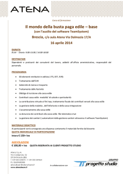 Il mondo della busta paga edile &ndash; base