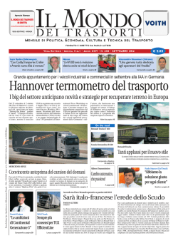 Settembre 2014 - Il Mondo dei Trasporti