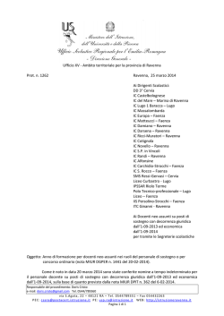 Nota NS/1262-14 - Ambito territoriale per la provincia di Ravenna