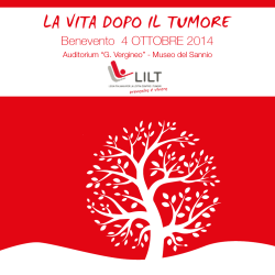 Brochure la vita dopo il tumore mail - beneventi
