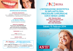 INFORMAZIONI ED ISCRIZIONI