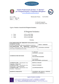 Prot, N - Istituto Alberghiero