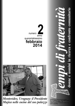 leggi la rivista - Una Chiesa a Pi&ugrave; Voci