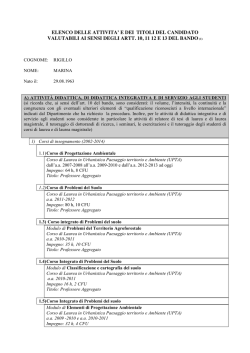 Elenco - Universit&agrave; degli Studi di Napoli Federico II