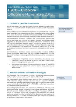 AREA FFW - FISCO Circolare Mensile Aprile 2011