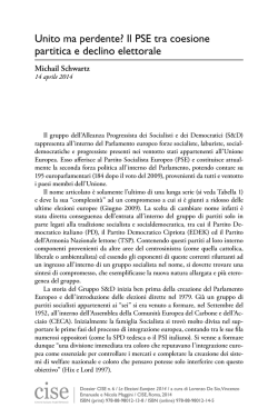 Unito ma perdente? Il PSE tra coesione partitica e declino