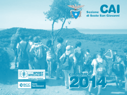 calendario calendario - CAI - sezione di Sesto San Giovanni
