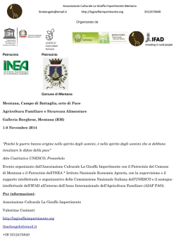 Il comunicato stampa - lagiraffaimpertinente.org