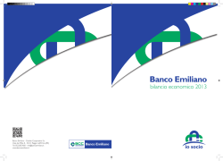 Bilancio Economico 2013