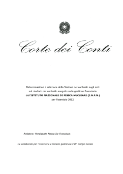 Sezione del controllo sugli enti - Delibera n. 12