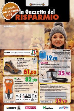 Autunno 2014 - Nuova Ferramenta Valle Martella Zagarolo