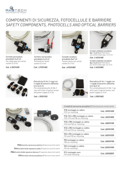 componenti di sicurezza, fotocellule e barriere