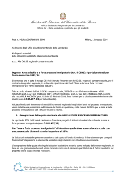 nota - CISL Scuola Lombardia