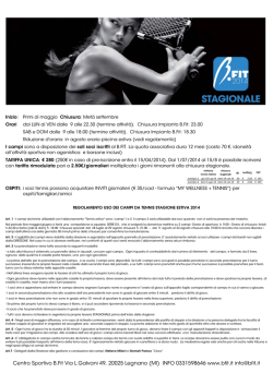 Centro Sportivo B.Fit Via L.Galvani 49, 20025 Legnano (MI) INFO