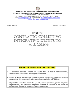 FIS - PARTE NORMATIVA e finanziaria