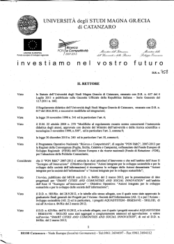Scarica il bando - Ordine Nazionale dei Biologi