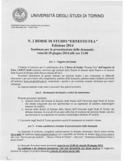 UNIVERSITÀ DEGLI STUDI DI TORINO