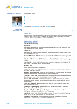 CV versione integrale