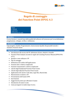 Regole di conteggio dei Function Point IFPUG 4.3