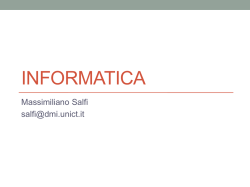 qui - Dipartimento di Matematica e Informatica
