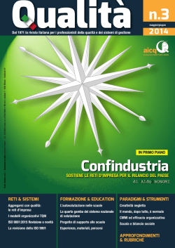 Estratto Sistemi 9001-2015 Qualita_n3_2014