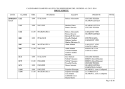 Calendario esami sospensione giudizio