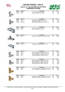 LISTINO PREZZI 1/05/14