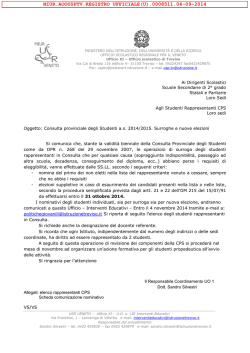 Nota UST - Treviso – Ufficio scolastico territoriale
